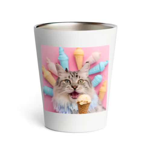 アイスを食べた猫 Thermo Tumbler