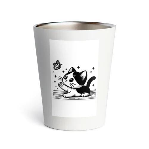 Cat & butterfly  Thermo Tumbler