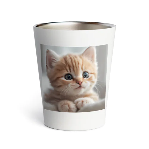 癒される猫のイラスト Thermo Tumbler