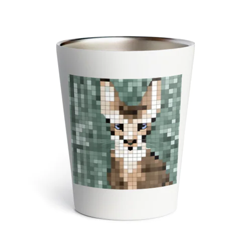 ドット絵のヒマラヤンキャット Thermo Tumbler