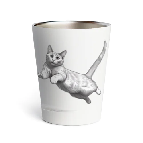 跳ね猫 Thermo Tumbler