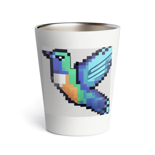 ハチドリピクセルアート Thermo Tumbler