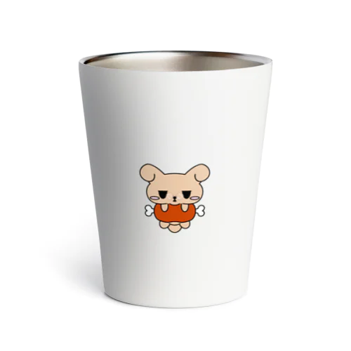 ムスっとわんちゃん　メガネバージョン Thermo Tumbler