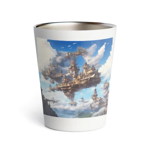 空に浮かぶ島のファンタジーグッズ Thermo Tumbler