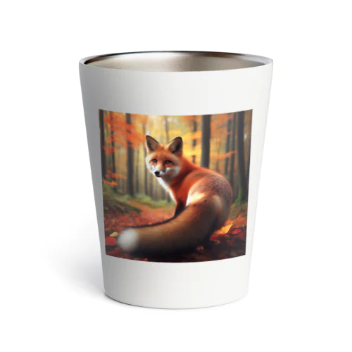 秋の森のキツネ🦊 Thermo Tumbler