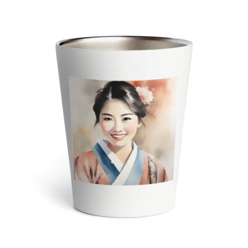 日本人女性 ヴィンテージ Thermo Tumbler