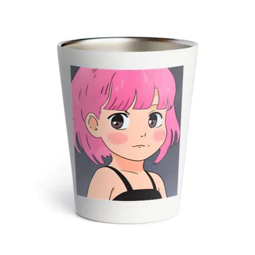 ピンク髪の少女② Thermo Tumbler