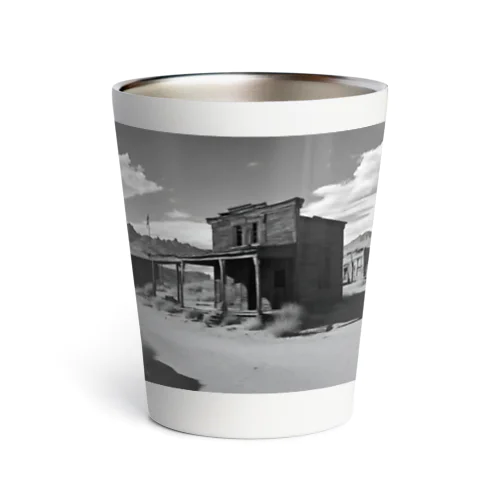 "Nostalgia Ville：さびれた町の魅力を感じるグッズ" Thermo Tumbler