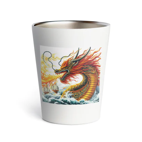 炎🔥を吐くドラゴン🐉 Thermo Tumbler