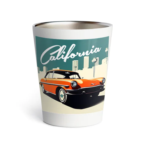 カリフォルニアのオレンジの車 Thermo Tumbler