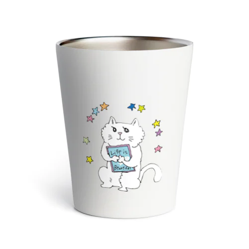 ライフイズビューティフルねこ Thermo Tumbler