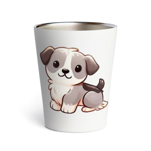 癒しのふわふわ、もちもち犬 Thermo Tumbler