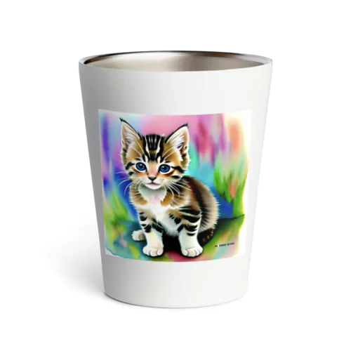 見つめる子猫 Thermo Tumbler