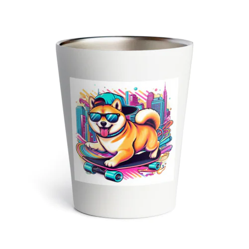 柴犬ウニのスケボー Thermo Tumbler