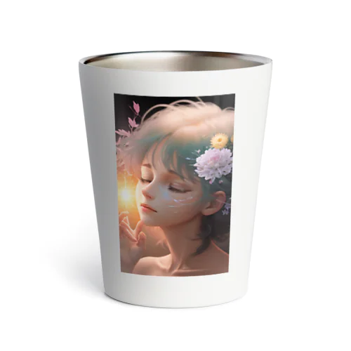 考える女性 Thermo Tumbler