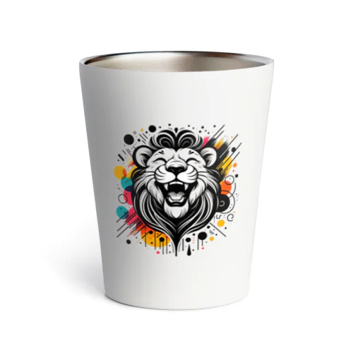 #laughing animal art Thermo Tumbler