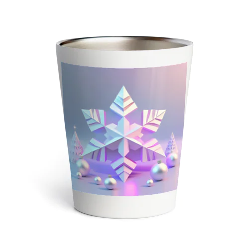 Xmas 雪の結晶 Thermo Tumbler