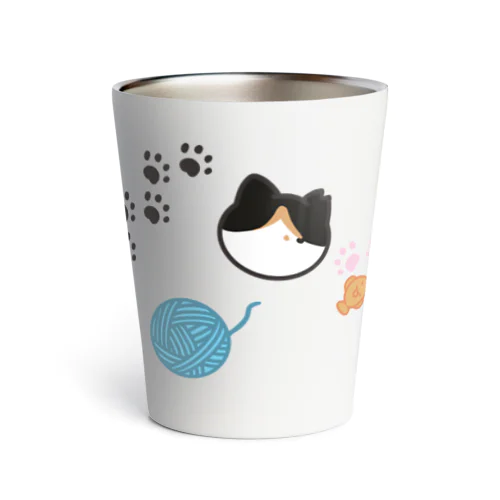 猫柄 Thermo Tumbler