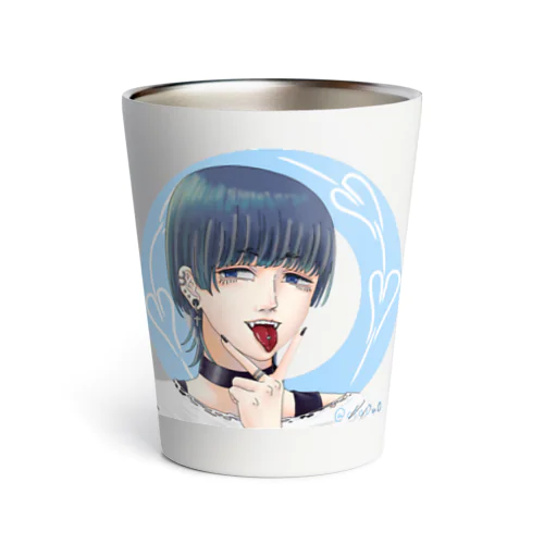 サブカル男子スカイブルー Thermo Tumbler