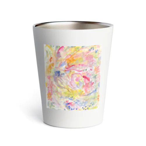 ３色水彩のハートアート_はじまり Thermo Tumbler