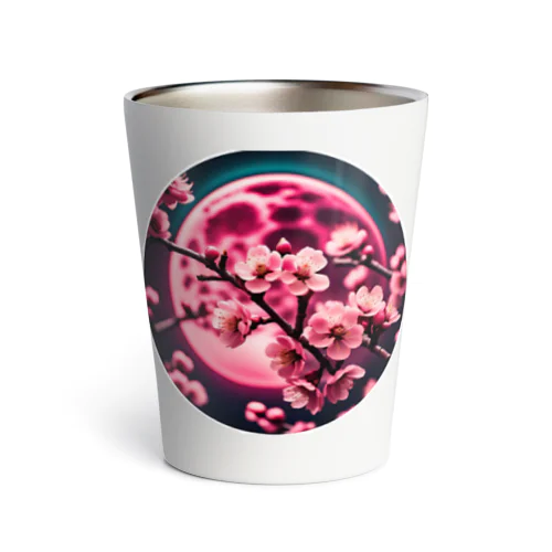 RetrowaveFlower-桜- Thermo Tumbler