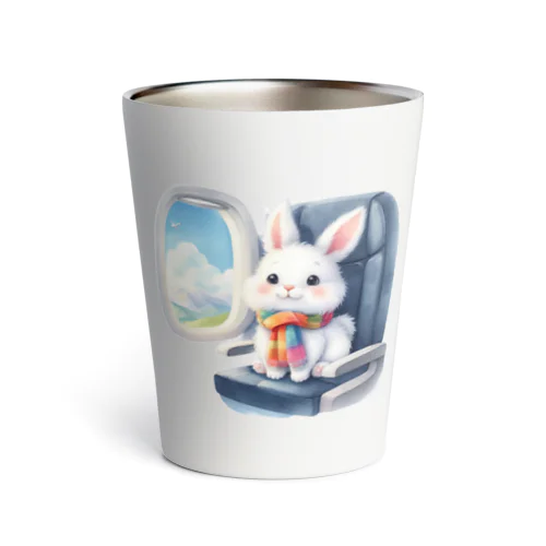 Sitting rabbit（座るウサギ） Thermo Tumbler