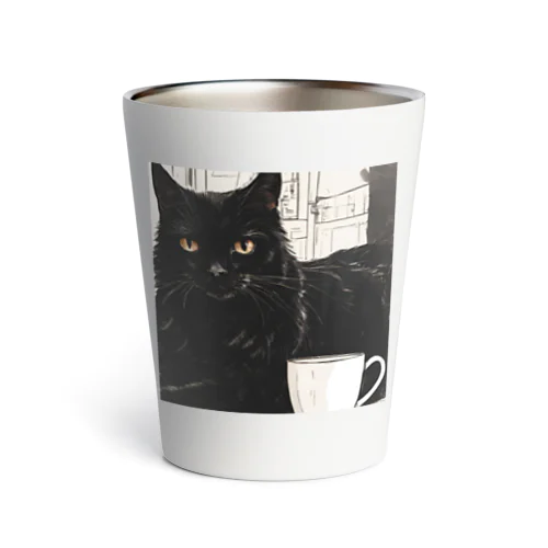 黒猫とコーヒー③ Thermo Tumbler