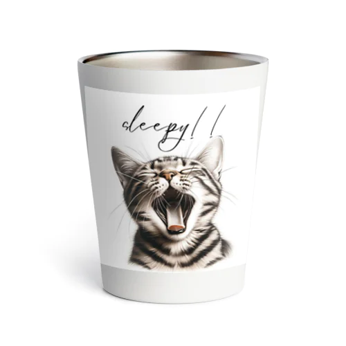 眠たい猫 Thermo Tumbler