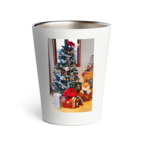 Merry Christmas　pomeranian Thermo Tumbler