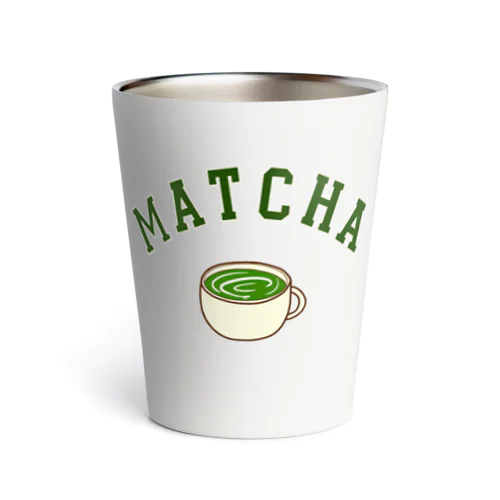 抹茶ラテロゴ / Matcha latté logo Thermo Tumbler