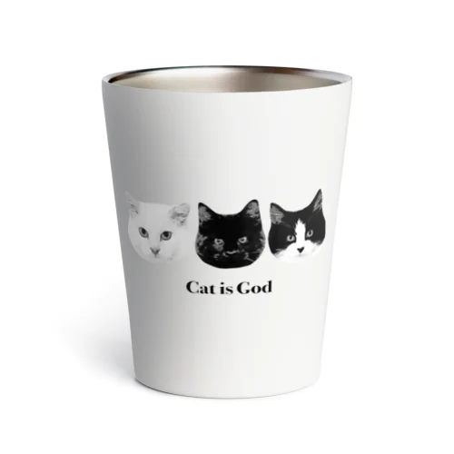 Cat is God Thermo Tumbler