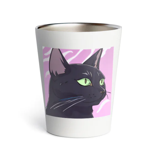 かっこいい黒猫3 Thermo Tumbler