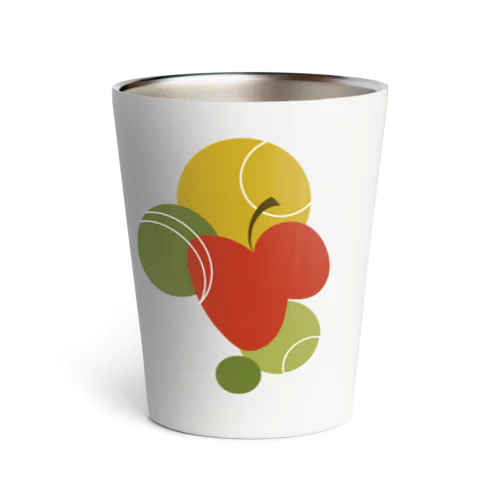 Apple and Circle Thermo Tumbler