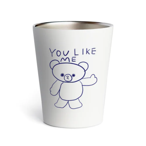 confident bear 自信に満ちたクマの子 Thermo Tumbler