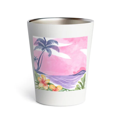 Hawaii　海とハイビスカス Thermo Tumbler