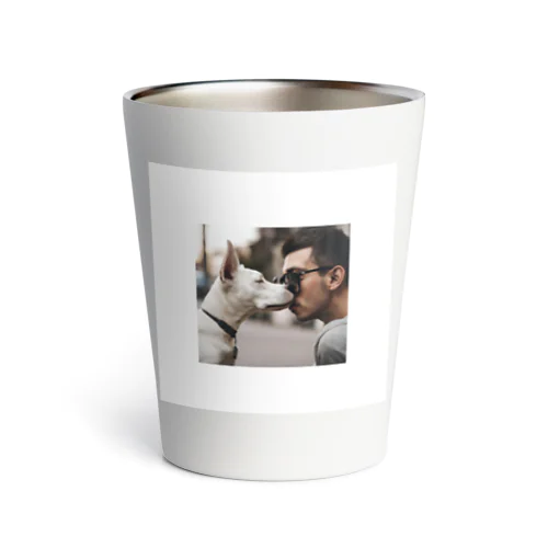 キスする犬グッズ Thermo Tumbler