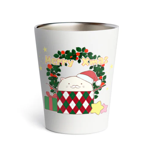 もちもちねこふく〈クリスマス〉 Thermo Tumbler