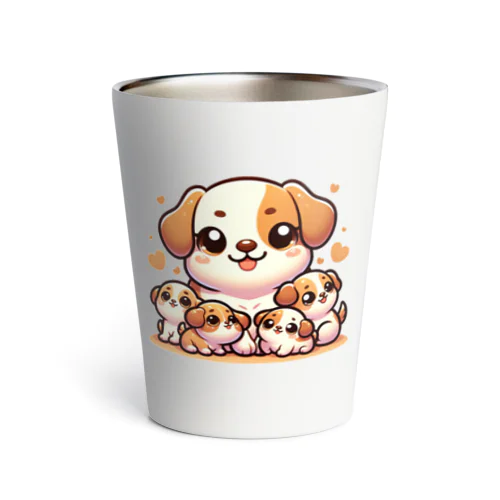 わんぱく子犬とやさしいママ Thermo Tumbler