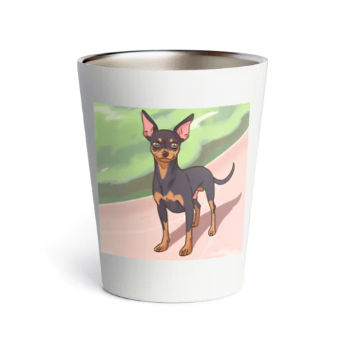 ミニピンのイラストグッズ Thermo Tumbler