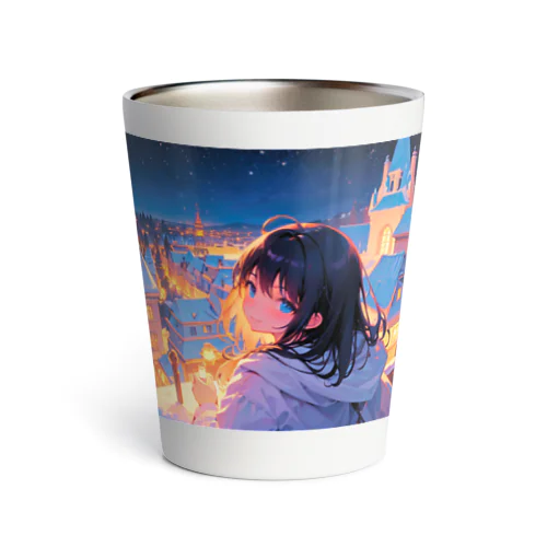 Christmas Journey　〜家族や友達と分かち合う聖なる夜の旅〜　No.6「微かに聞こえる」 Thermo Tumbler