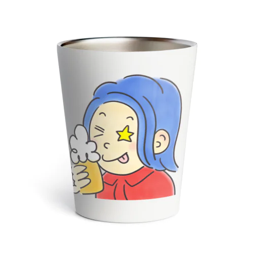 ビールを飲む　さえちゃん Thermo Tumbler