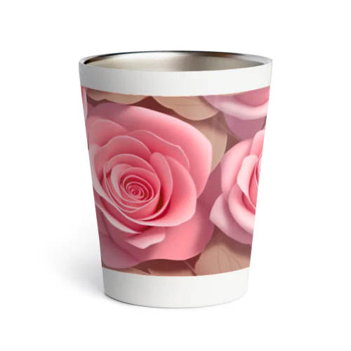 ピンクの薔薇 Thermo Tumbler