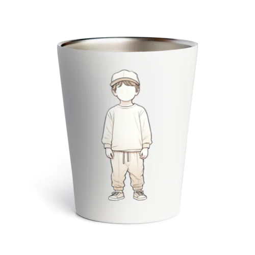 帽子をかぶった少年 Thermo Tumbler