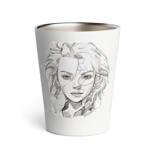 エロカッコイイ女性 Thermo Tumbler