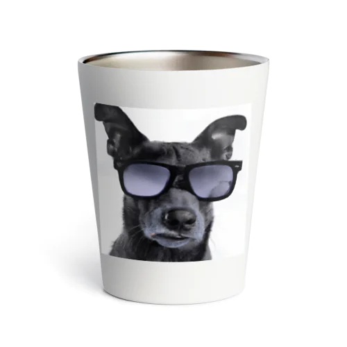 サングラスをかけた犬 Thermo Tumbler