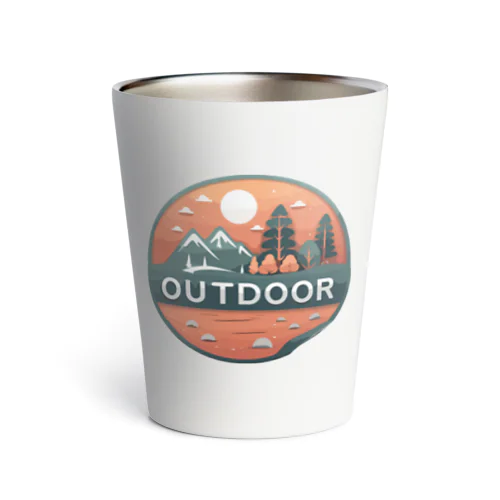 アウトドアーワッペン夕日 Thermo Tumbler