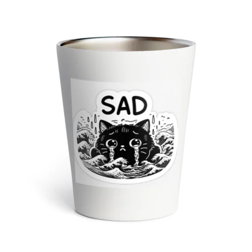 悲しみの黒猫 Thermo Tumbler