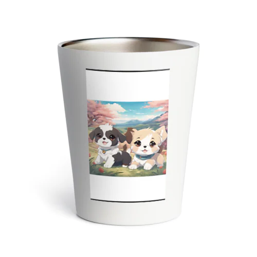 かわいい2匹の仔犬 Thermo Tumbler
