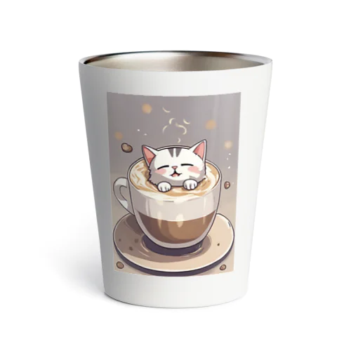 至福のカプチーノ猫🐈 Thermo Tumbler