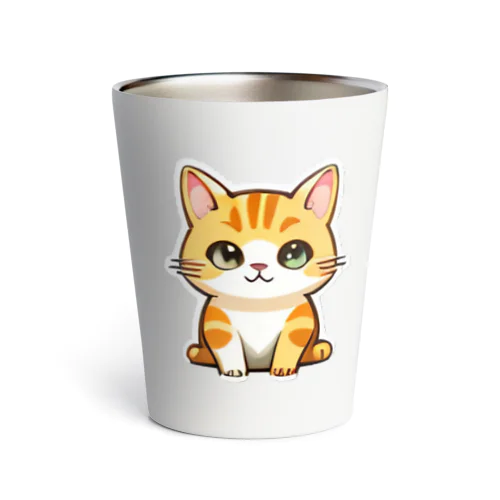 ほっこり癒し! まんまるにゃんこ Thermo Tumbler